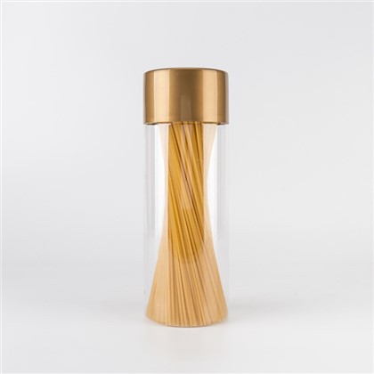 37oz златен пластмасов буркан с капаци